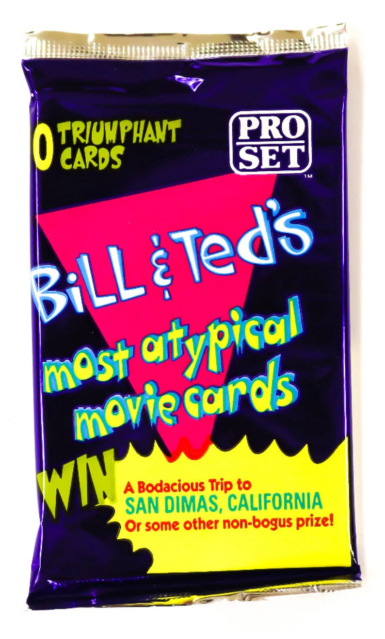 1991 Pro Set Bill & Ted's Most Atypical Movie Cards β 10 Triumphant Card Pack