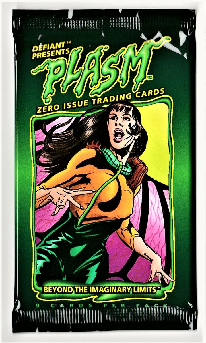 1993 Defiant Presents Plasm Zero Issue Trading Cards – Retail 9 Card Pack